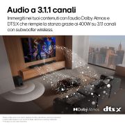Caratteristica Audio surround a 3.1.1 canali